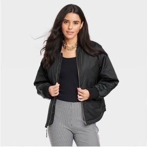 NWOT A New Day black bomber jacket size medium